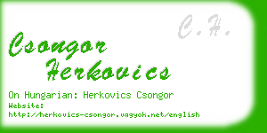 csongor herkovics business card